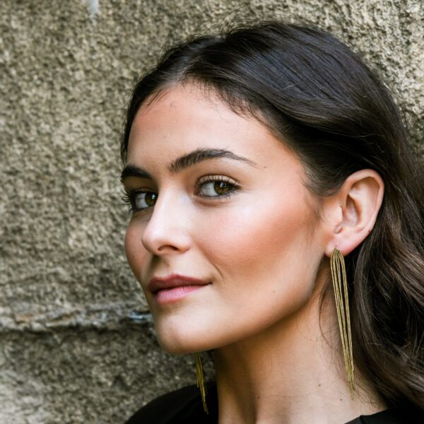 Pendientes cascada largos