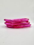 Pulsera lisa fucsia