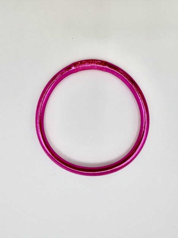 Pulsera lisa fucsia