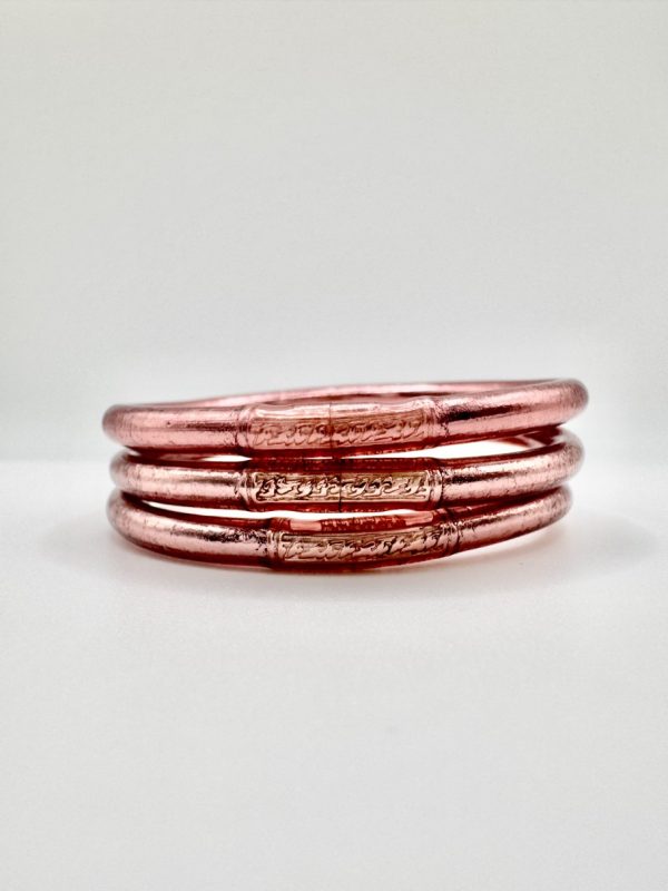 Pulsera lisa oro rosa