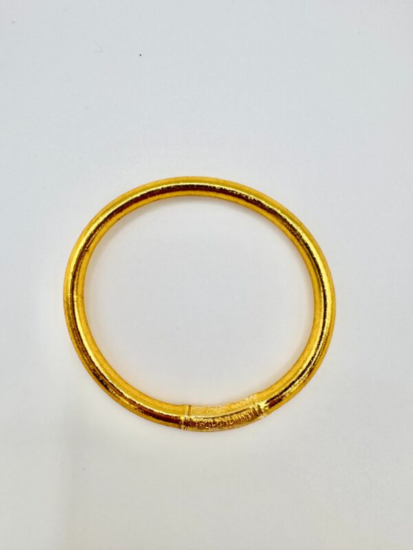 Pulsera lisa dorada