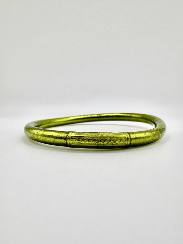 Pulsera lisa verde oliva