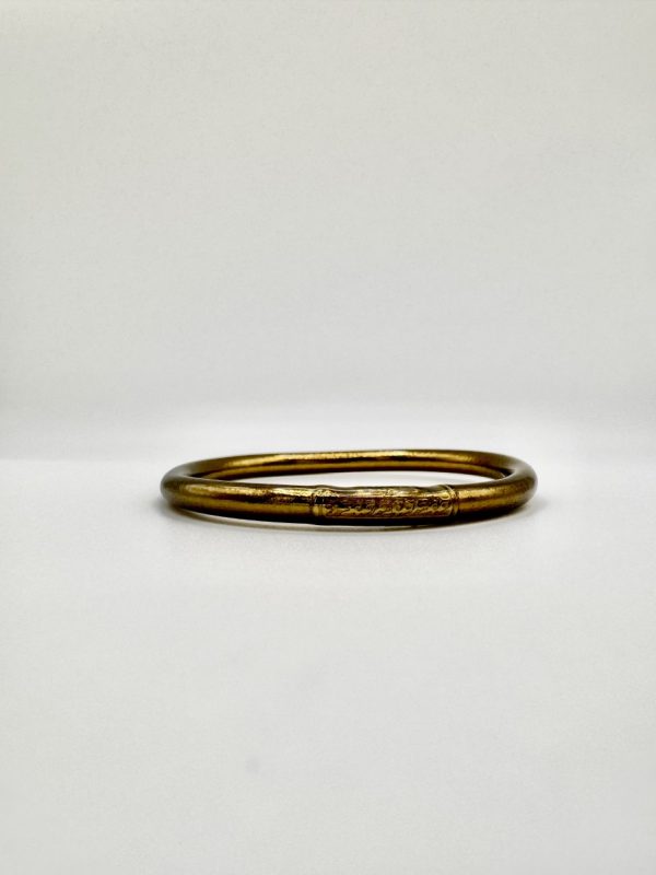 Pulsera lisa rustic gold
