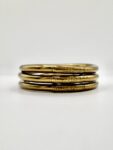 Pulsera lisa rustic gold