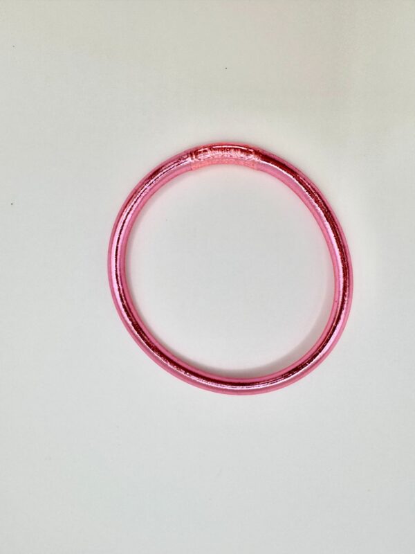 Pulsera lisa rosa suave