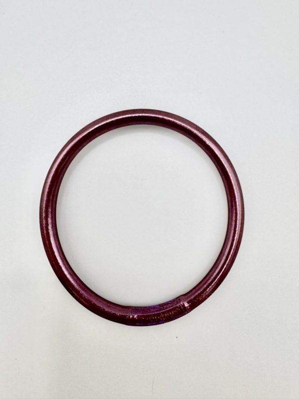 Pulsera lisa malva suave