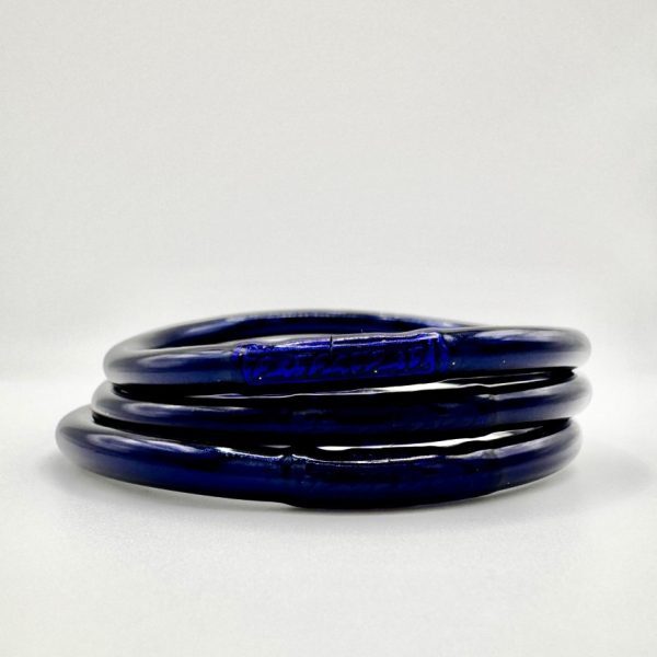 Pulsera lisa azul noche