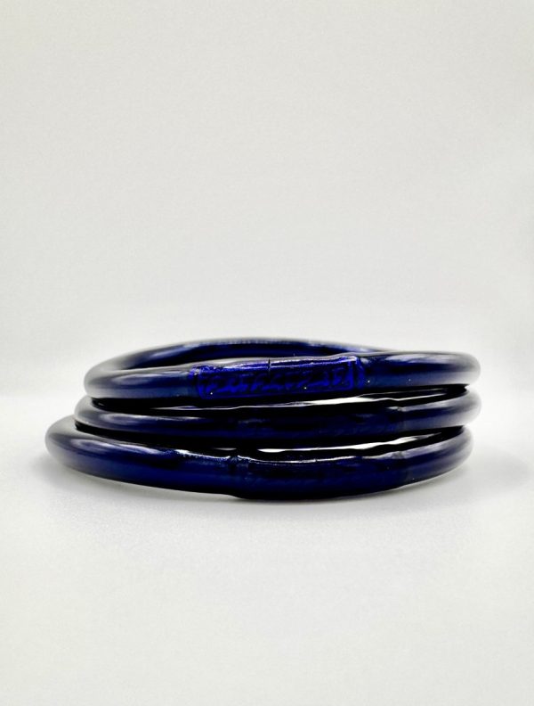 Pulsera lisa azul noche