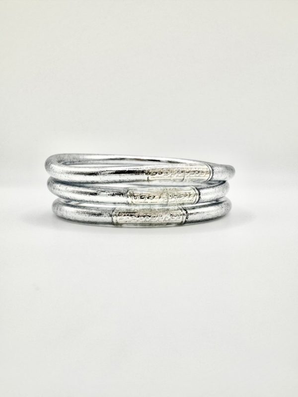 Pulsera lisa plata