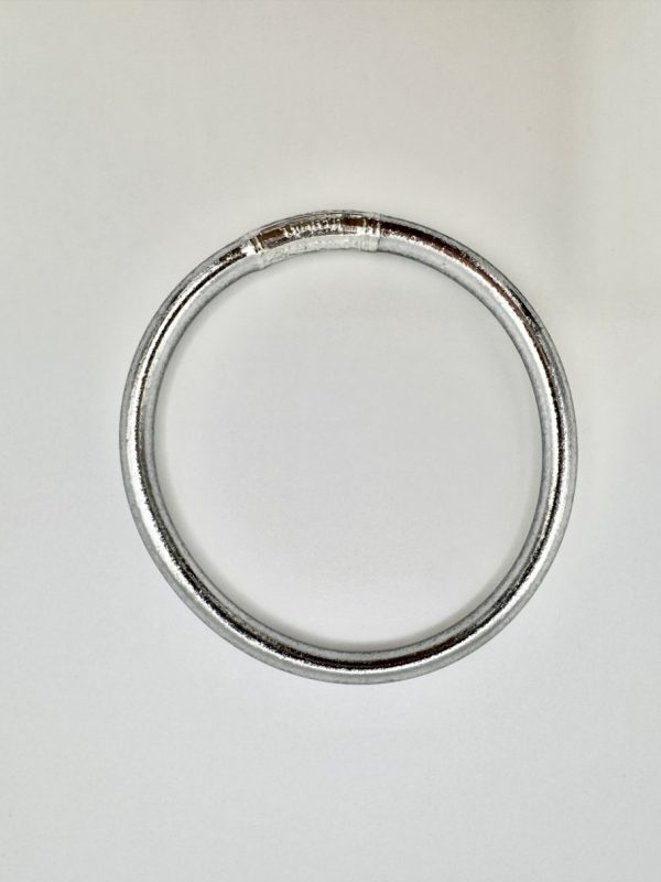 Pulsera lisa plata