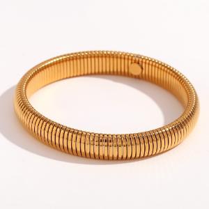 Pulsera serpentine simple en dorado