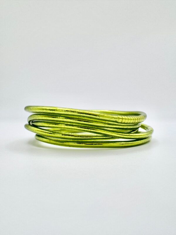 Pulsera fina verde oliva