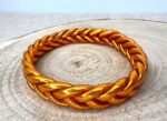Pulsera trenzada naranja