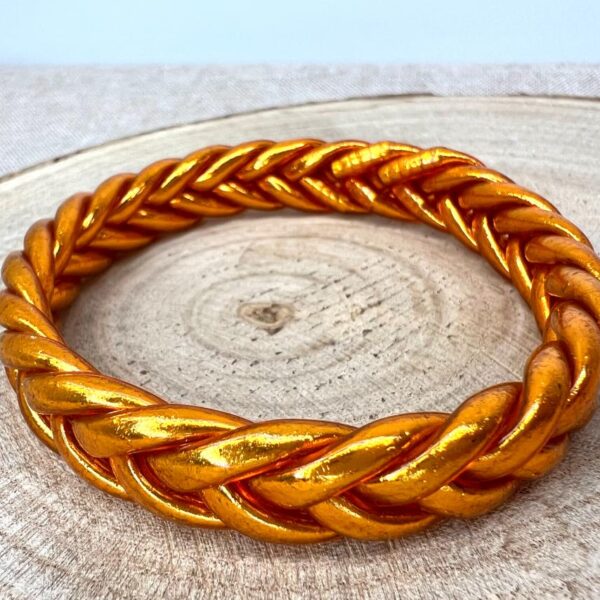 Pulsera trenzada naranja