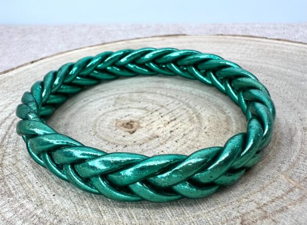 Pulsera trenzada verde