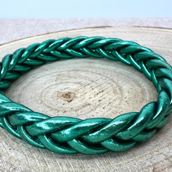 Pulsera trenzada verde