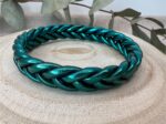 Pulsera trenzada azul oceano