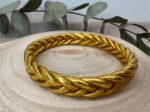 Pulsera trenzada dorada