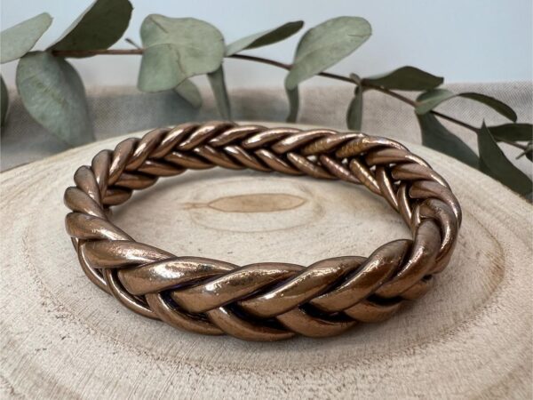 Pulsera trenzada mauve