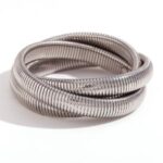 Pulsera serpentine triple acero