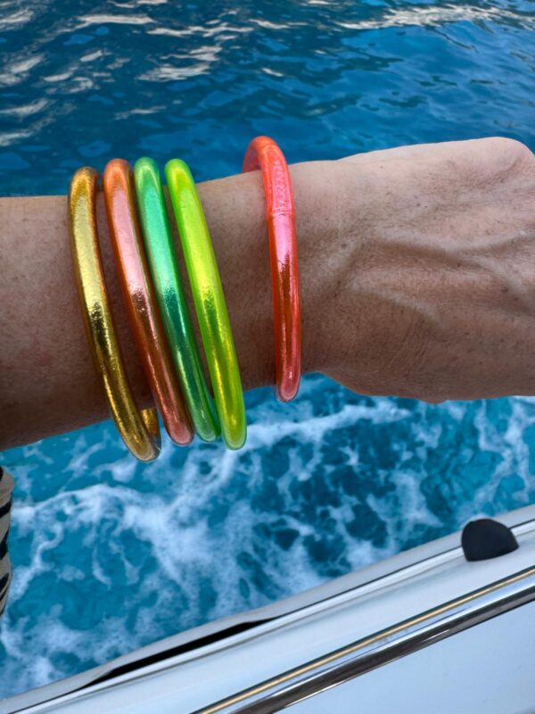 Pulsera lisa amarillo neón
