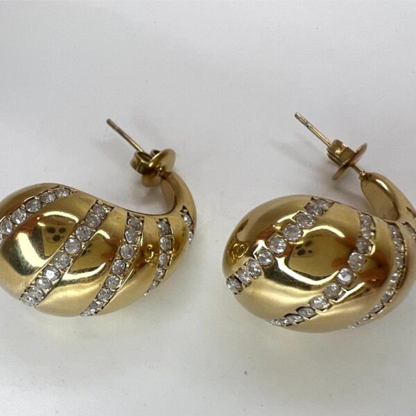 Pendiente gotas circonitas