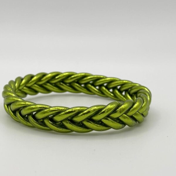 Pulsera trenzada verde oliva