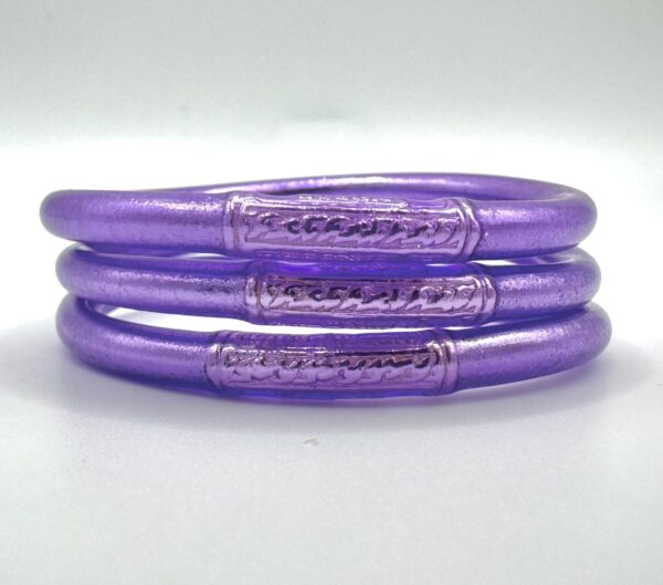 Pulsera lisa violeta