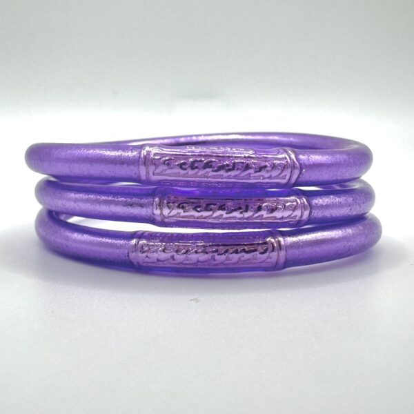 Pulsera lisa violeta