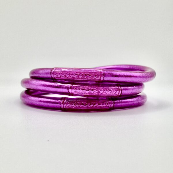 Pulsera lisa púrpura