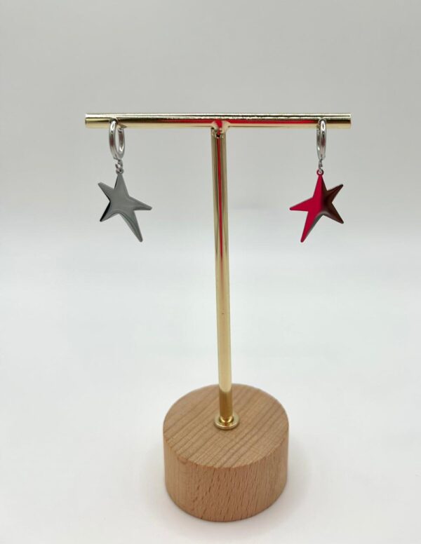 Pendientes estrella mediana