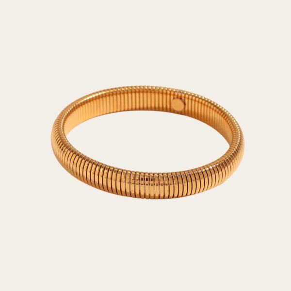 Pulsera serpentine simple en dorado